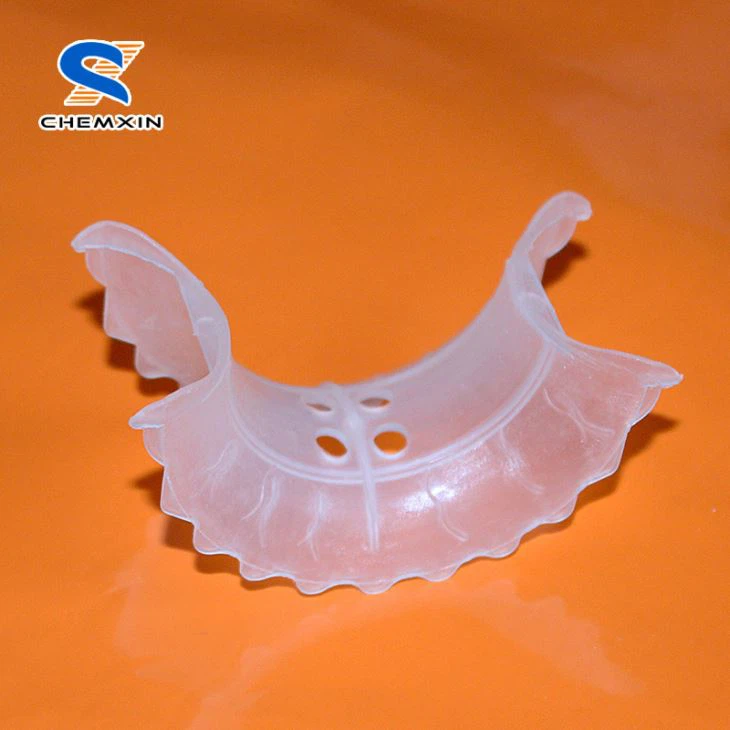 Chemxin 25mm PP PE Plastik Super Intalox Saddle Cincin untuk Menara Scrubing